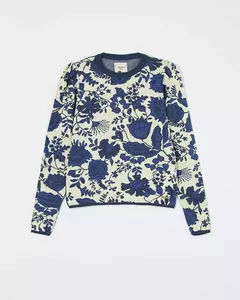 SWEATER DAKOTA WINTER PRINTED BLUE | WANAMA