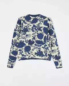 SWEATER DAKOTA WINTER PRINTED BLUE | WANAMA en internet