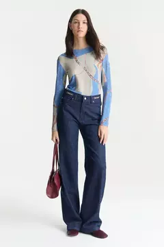 REMERA LUREX CELESTE NAJT / DESIDERATA