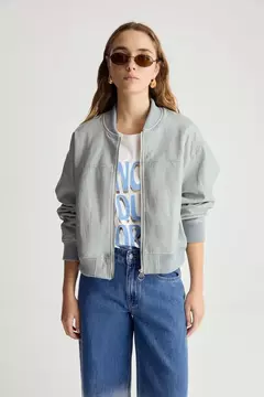 BOMBER LIGHT VEGAN LEATHER / DESIDERATA - comprar online