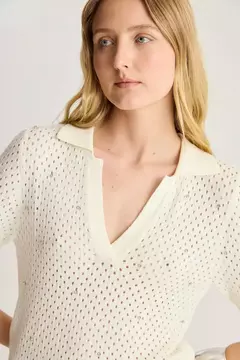 SWEATER POLO MESH STONES / DESIDERATA en internet