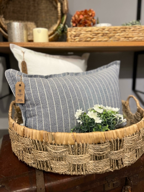 ALMOHADON 60 X 40 TUSOR PRETRA RAICES INVERSAS / LAS LILAS HOME - comprar online