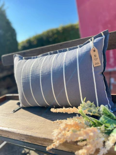 FUNDA 60 X 40 TUSOR AKIRA PLOMO INVERSO / LAS LILAS HOME - comprar online