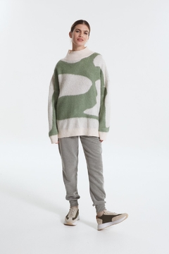 SWEATER FRIZADO JACQUARD MORGAN [SYSTEM]