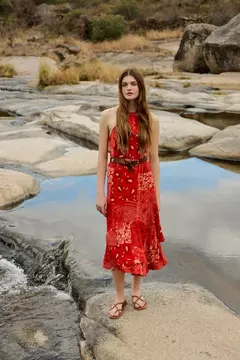 VESTIDO SOULISH HANKY RED / WANAMA