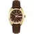Relógio Masculino Technos Automático Dourado e Marrom 8205OP/0M - comprar online