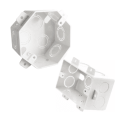 Cajas p/durlock PVC - BLANCO O NEGRO