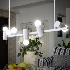 Colgante orientable 6 luces E27 - Electricidad Escobar