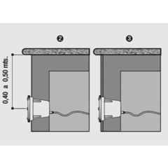 Imagen de Artef. piscina acero inox. - embutir