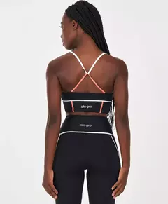 Legging Galões com Detalhe no cós Preto Alto giro - Fitlet Moda Fitness e Moda Praia | 6x s/juros frete grátis Sul e Sudeste