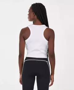 Regata Cropped Canelada Branco Alto Giro - comprar online
