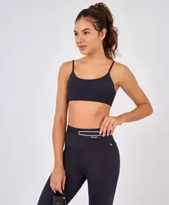 Top Eterno Costa Decotada Preto Alto Giro - Fitlet Moda Fitness e Moda Praia | 6x s/juros frete grátis Sul e Sudeste