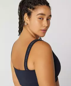 Top Elastico Personalizado Plus Preto Alto Giro - Fitlet Moda Fitness e Moda Praia | 6x s/juros frete grátis Sul e Sudeste