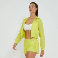 Jaqueta Corta Vento Verde Lime Alto Giro