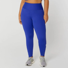 Legging Alto Giro na cor Azul Total da linha Plus Size, com cós chapa barriga, cintura alta, cós alto, modela o corpo, nao marca e nao fica transparente. 