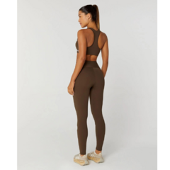Legging Símbolo Essential Marrom Alto Giro - Fitlet Moda Fitness e Moda Praia | 6x s/juros frete grátis Sul e Sudeste
