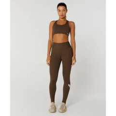 Legging Símbolo Essential Marrom Alto Giro na internet