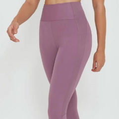 Legging Recortes Tule e Refletivos Malva Encantado Alto Giro na internet