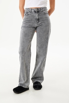 Wide Leg Mid Waist Grey(712)