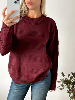 Sweaters largo puntos combinados (7817) en internet