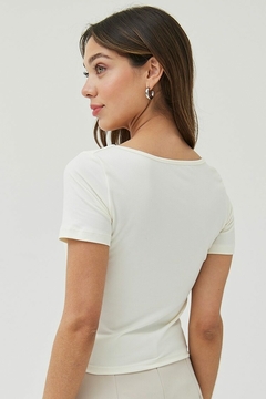 Remera corta c/espejo (7878) - Sixtina Jeans 