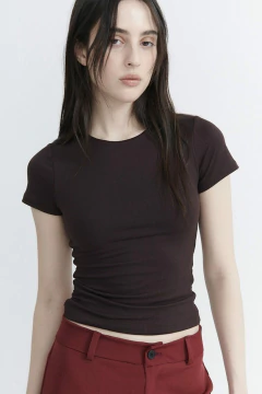 Remera corta c/redondo (7887) - comprar online