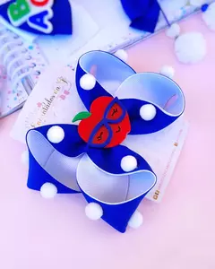 Laço boutique (pompom salpicado)