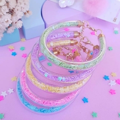 Kit Pulseira cristal corações
