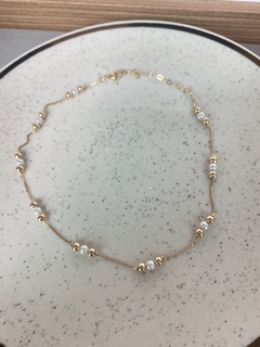 Choker Banho Semijoia Perola - Cristal Brasil Acessórios 