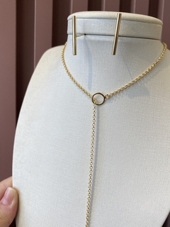 Conjunto gravata palito - Cristal Brasil Acessórios 