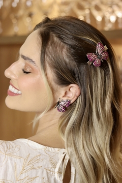 Prendedor Borboleta Strass