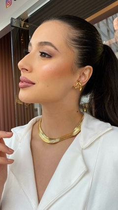 Colar esteira malha