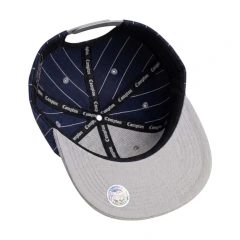 Boné Aba Reta Snapback Compton Pinstripe - Azul - Rip Boy Skate Shop