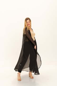 Kimono "AKELA" Negro de gasa en internet