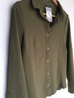 Camisa BLANCA entallada "Slim", creep lisboa - Silaba