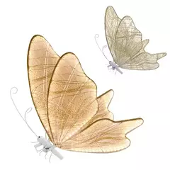BORBOLETA DECORATIVA 110V 60CM LUZ AMARELA na internet