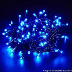 PISCA PISCA 100 LEDS AZUL FIO TRANSPARENTE 10M - comprar online