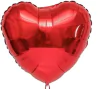 Balão de Coração Vermelho Metalizado 18'' -