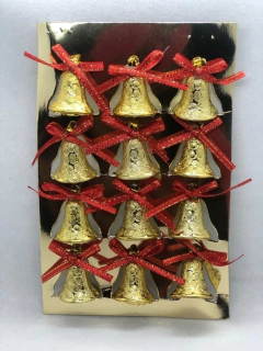 Enfeite sinos de natal 12unidades