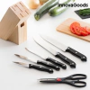 Conjunto de Facas com Porta-facas de Madeira  (6 Peças) - comprar online