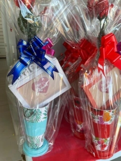 Cesta de presentes Dia das Mães lembrancinha para mãe