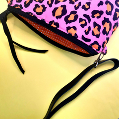 Bolsa tiracolo retangular Pink Oncinha - comprar online