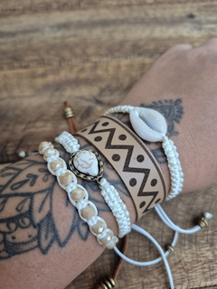 Mix De Pulseiras Boho Creme - comprar online