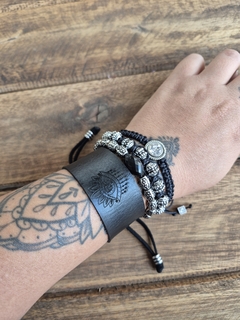 Mix De Pulseiras Boho Olho Grego ou Mandala Preta na internet