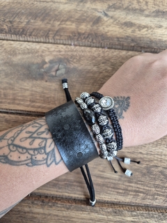 Mix De Pulseiras Boho Olho Grego ou Mandala Preta - comprar online