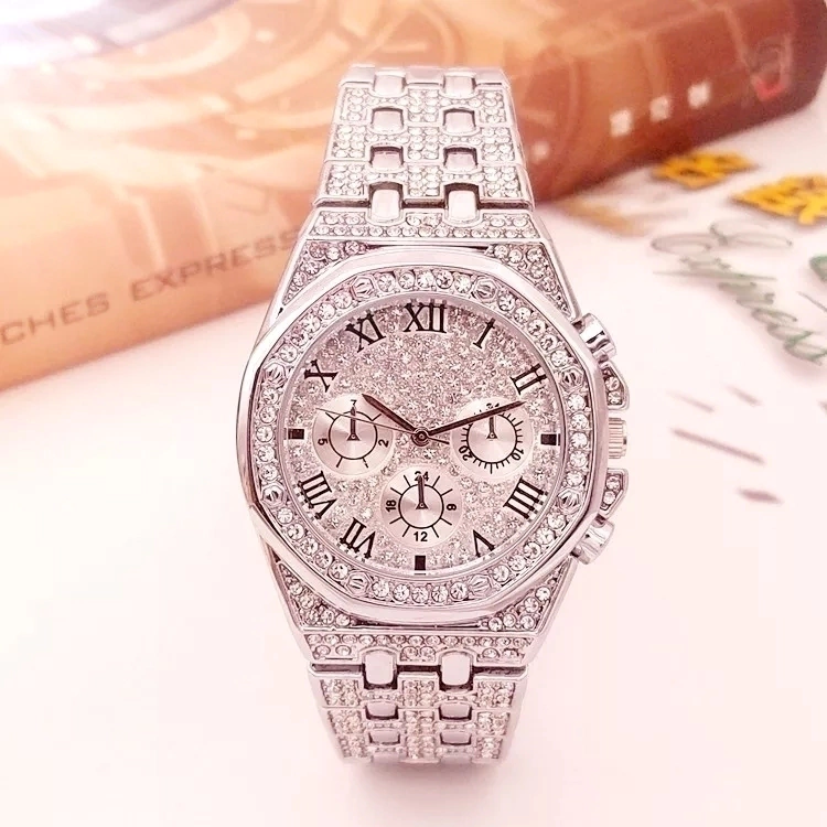 Reloj Para Caballero Blanco Con Zirconias Mod RM3