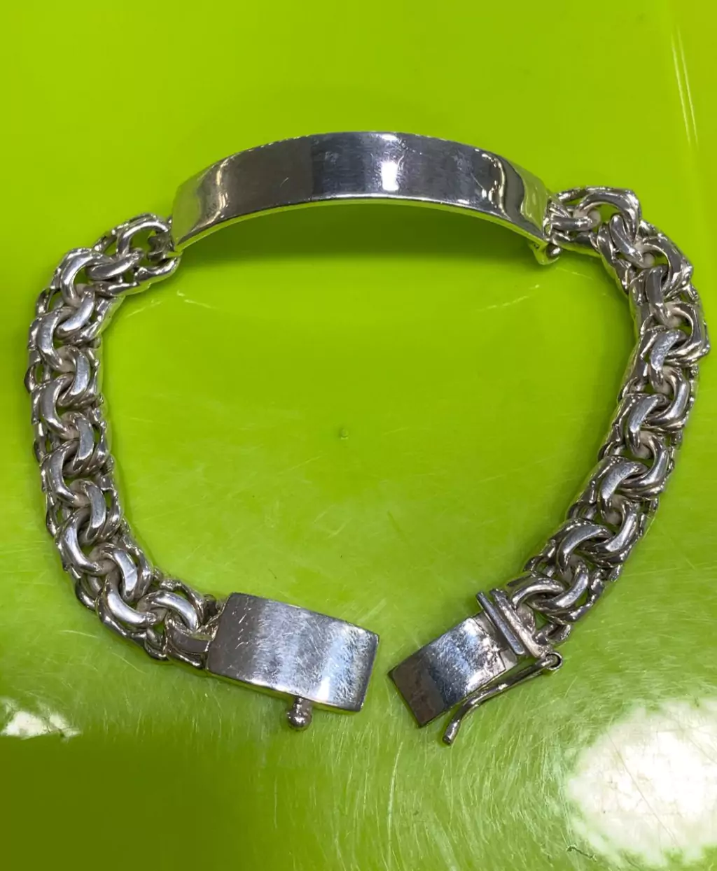 Esclava Plata Tejido Chino Para Hombre