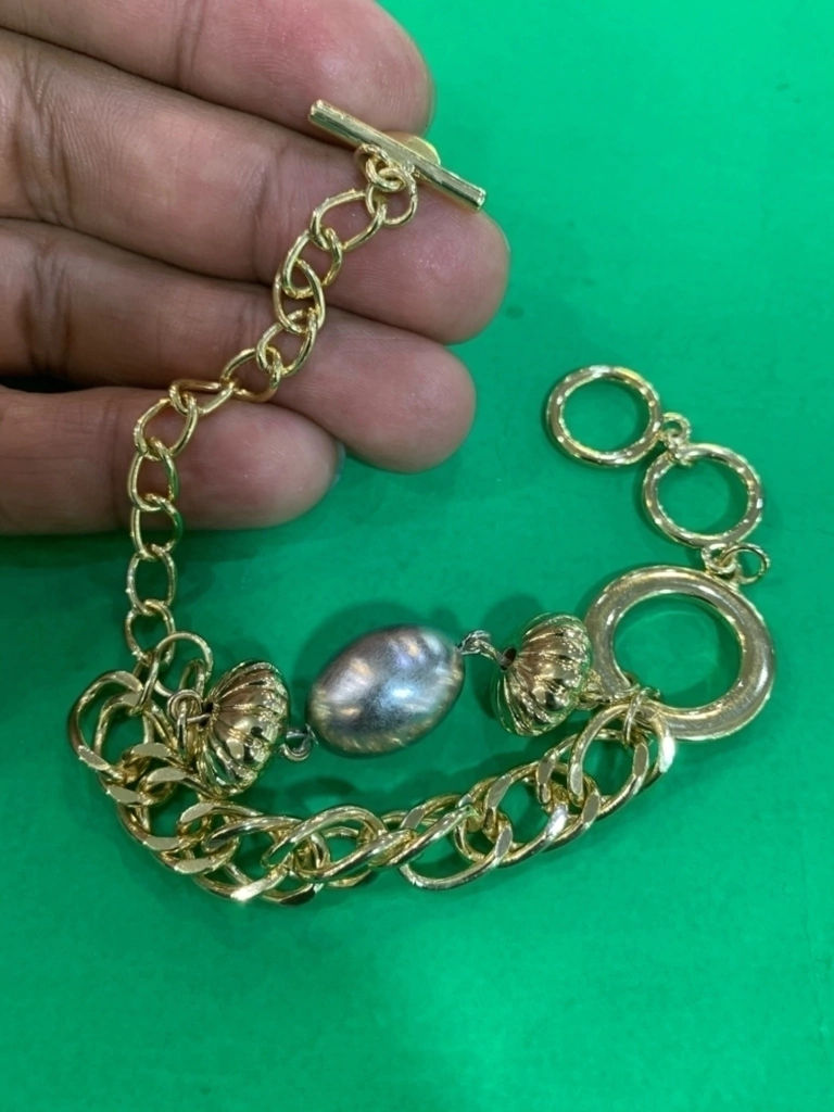 Pulsera Chapa De Oro De 14 KT Mod PCH4-135-270