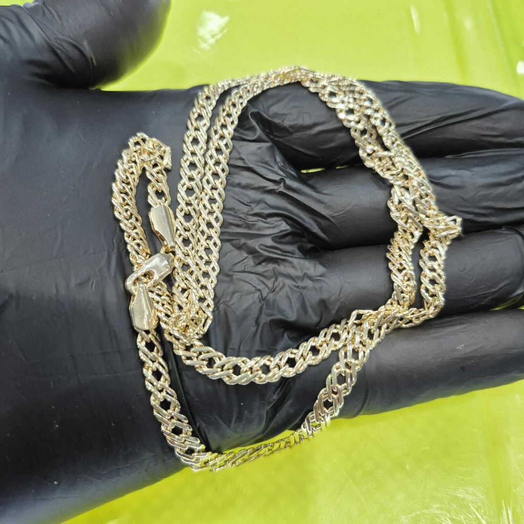 Cadena Oro Laminado de 18 KT Tejido Especial