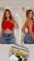 Cropped Anarruga Alça/estrela - comprar online